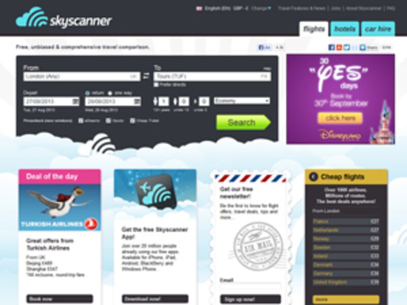 Car hire app sees Skyscanner take further step to becoming ‘comprehensive’ travel site