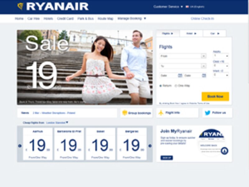 Ryanair promises ‘no hassle’ experience on transformed website