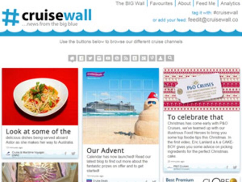 Cruise.co.uk invests in Cruisewall for social media curation and streaming