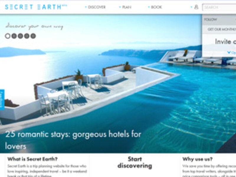 Travel planning site Secret Earth unveiled