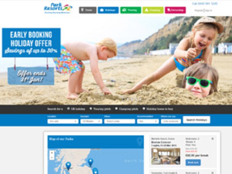 Park Resorts aims for the top with new fully responsive website