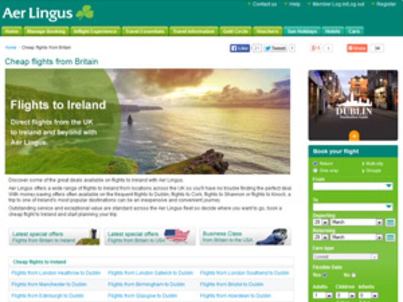 Aer Lingus to follow Ryanair with site revamp and app improvements