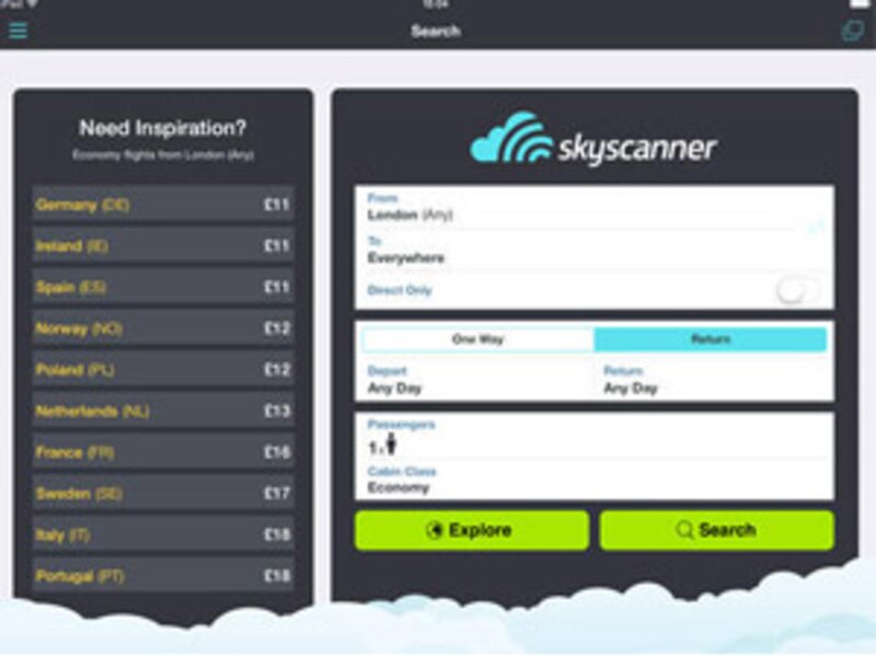 Skyscanner reveals searches on tablets and smartphones soaring