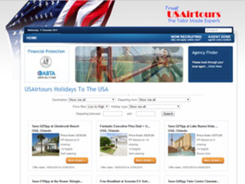 USAirtours unveils worldwide dynamic packaging solution
