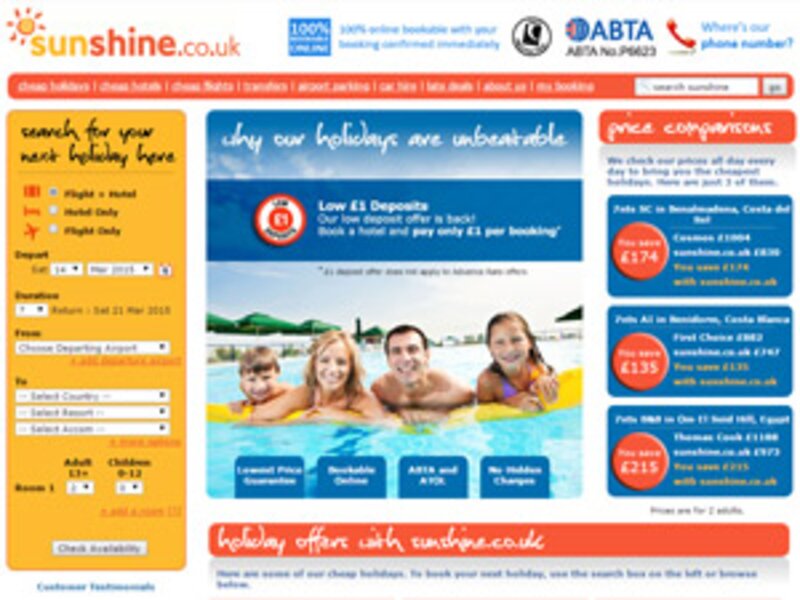 Sunshine.co.uk claims 80% rise in pre-tax profit to £1.8 million