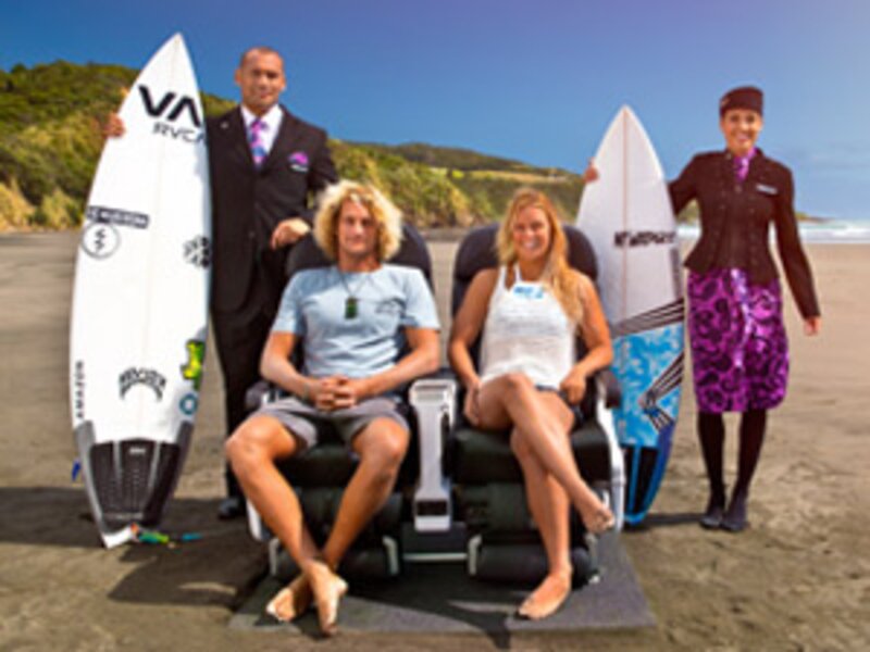 Surfs up in latest Air New Zealand safety video