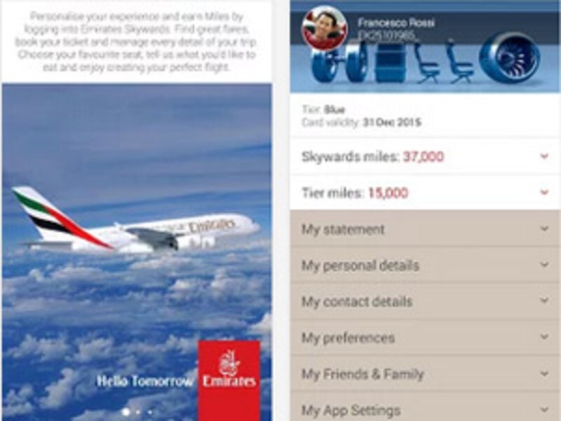 Emirates reveals Android app
