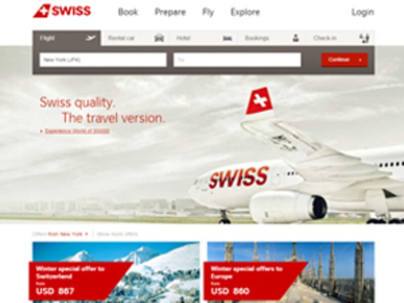 Swiss International Air Lines’ website to offer Viator’s activities