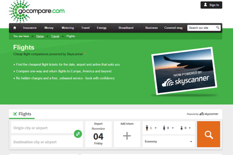 Gocompare.com hails Skyscanner deal as UK first