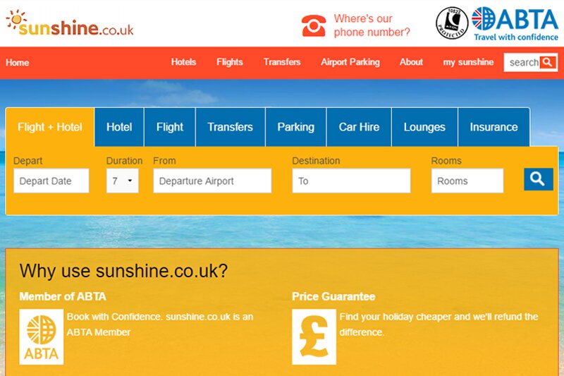 Complaints upheld over sunshine.so.uk and Southall Travel ads