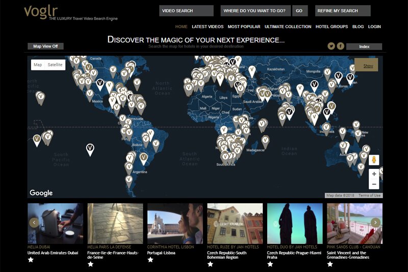 New video search engine for hotels and destinations Voglr.com launches