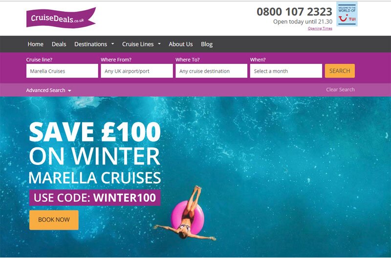 CruiseDeals.co.uk introduces fully transactional website