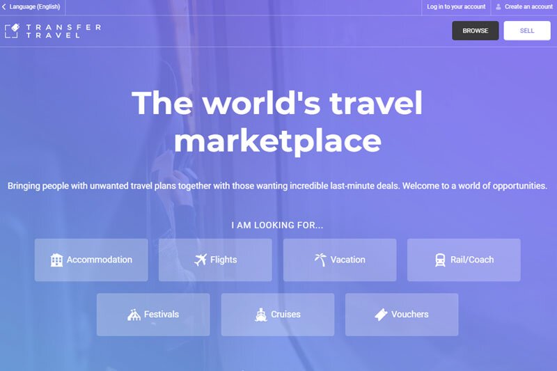 TransferTravel.com launches new website for peer-to-peer sales of unwanted bookings