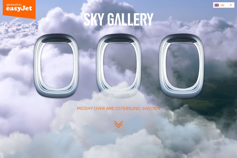 EasyJet social campaign invites its customers to create a ‘Sky Gallery’