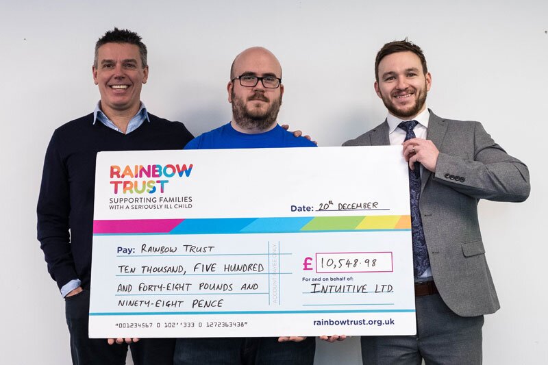 Intuitive raises £10,000 for the Rainbow Trust