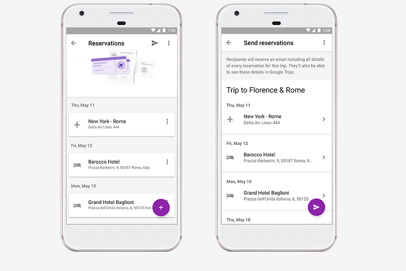 Google adds new features to Trips app