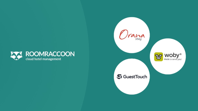 RoomRaccoon partners with three guest experience systems