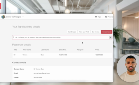 Zenmer launches multi-lingual AI travel assistant for business travel
