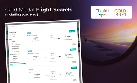 Gold Medal teams up with TProfile for agents' external flight API